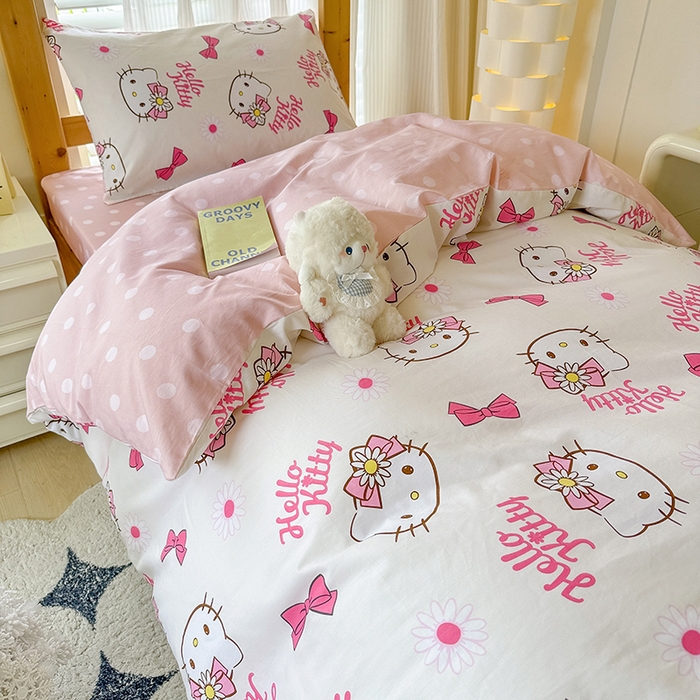 91家纺网 家纺一手货源 找家纺 （总）玉元坊 2025新款三丽鸥全棉纯棉学生款学生宿舍上下铺三件套