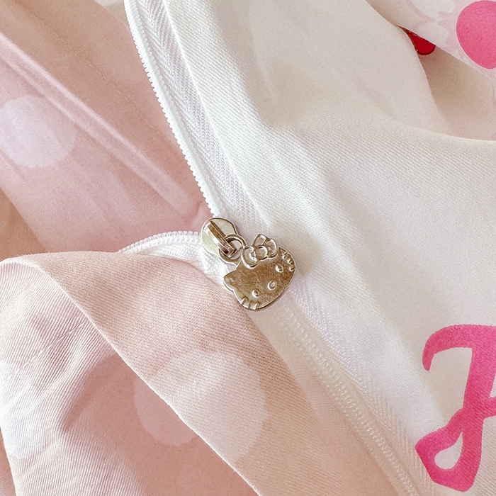 91家纺网 家纺一手货源 找家纺 玉元坊 2025新款三丽鸥全棉纯棉学生款学生宿舍上下铺三件套 雏菊kt