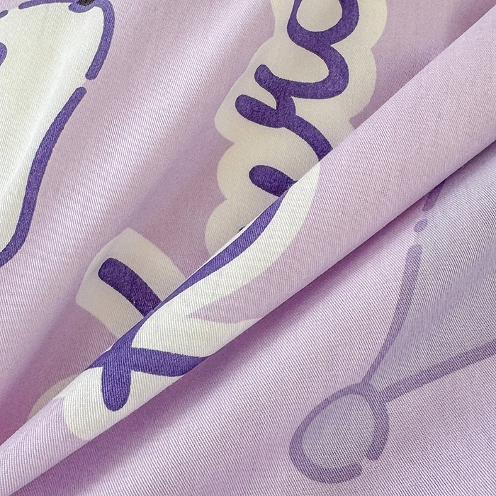 91家纺网 家纺一手货源 找家纺 玉元坊 2025新款三丽鸥全棉纯棉学生款学生宿舍上下铺三件套 库洛米