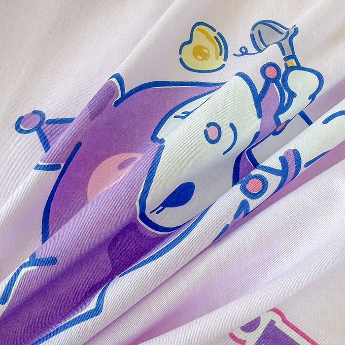 91家纺网 家纺一手货源 找家纺 玉元坊 2025新款三丽鸥全棉纯棉学生款学生宿舍上下铺三件套 甜甜库洛米