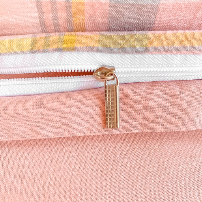 91家纺网 家纺一手货源 找家纺 梦初语 2025新款A类水洗棉超柔格子系列学生宿舍上下铺三件套套件 温馨格