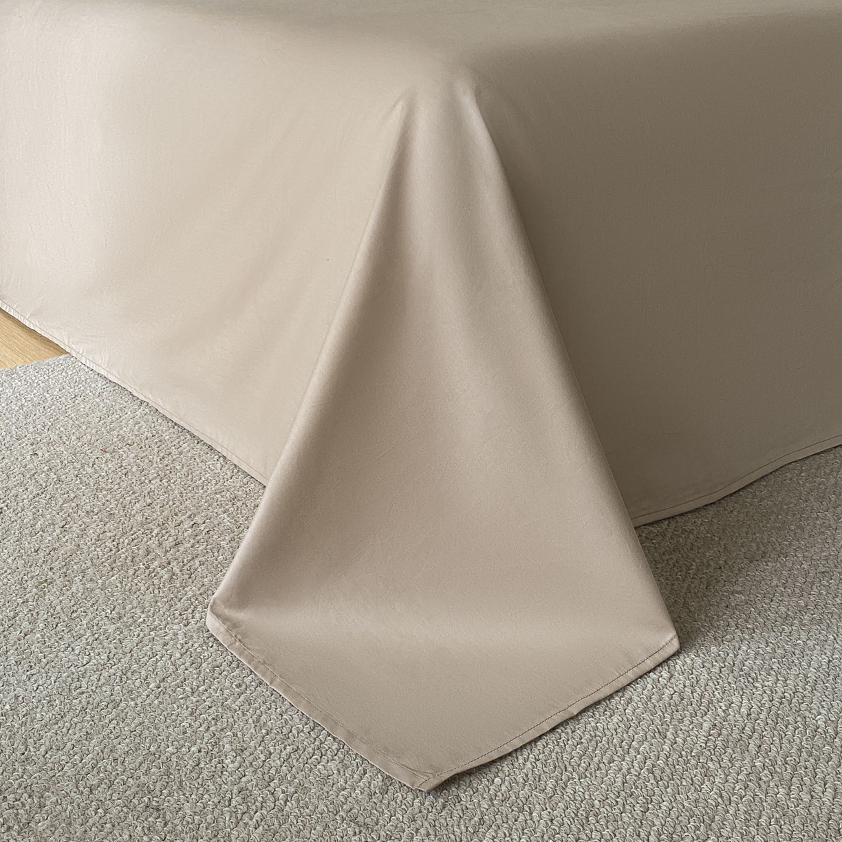 91家纺网 家纺一手货源 找家纺 禾时 2025新款A类60支加厚长绒棉全棉纯棉立体提花轻奢四件套 巴洛克（咖）