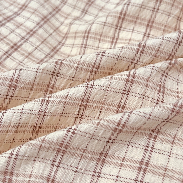 91家纺网 家纺一手货源 找家纺 梦舒羽 2025新款双层纱格子学生宿舍上下铺套件 常规款-可可咖格