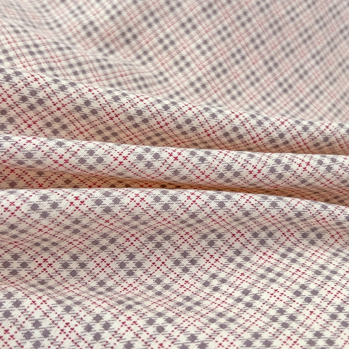 91家纺网 家纺一手货源 找家纺 梦舒羽 2025新款双层纱格子学生宿舍上下铺套件 常规款-莱茵粉格