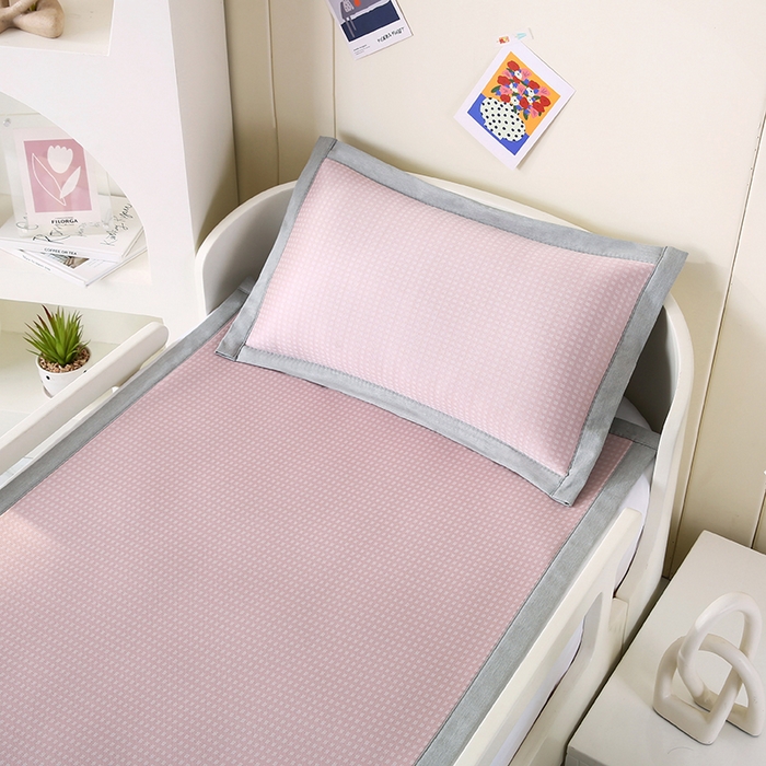 91家纺网 家纺一手货源 找家纺 小牛席业 2025新款儿童凉感冰丝席儿童席-星际探索 星际探索-粉色