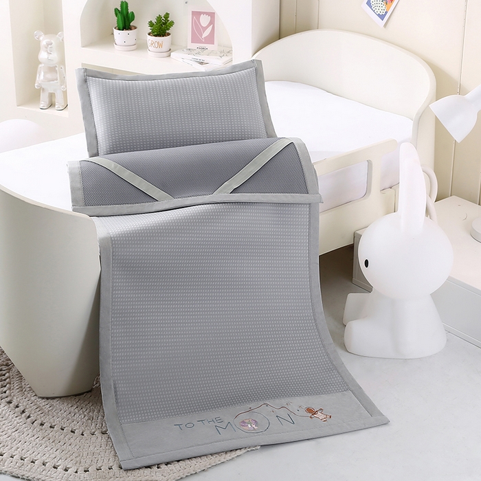 小牛席业 2025新款儿童凉感冰丝席儿童席-星际探索 星际探索-灰色