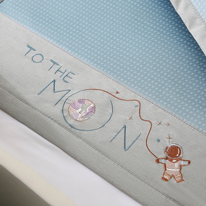 91家纺网 家纺一手货源 找家纺 小牛席业 2025新款儿童凉感冰丝席儿童席-星际探索 星际探索-蓝色