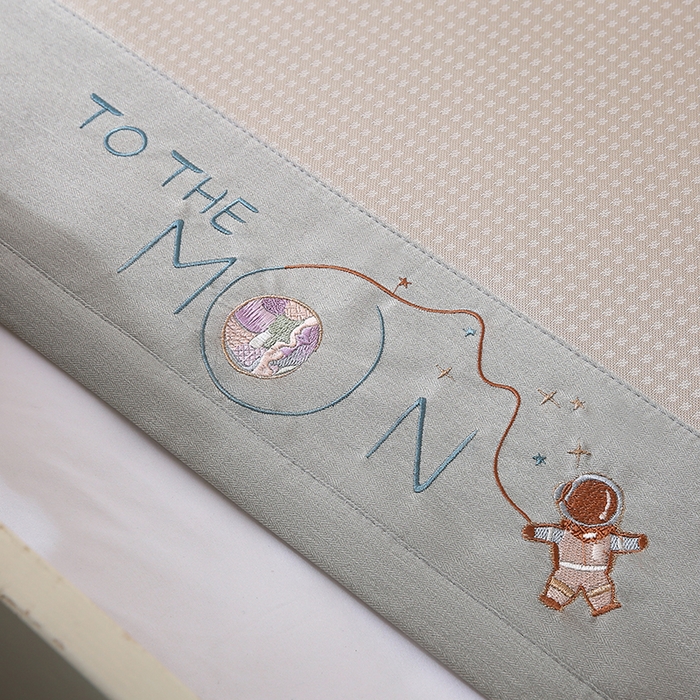 91家纺网 家纺一手货源 找家纺 小牛席业 2025新款儿童凉感冰丝席儿童席-星际探索 星际探索-香槟