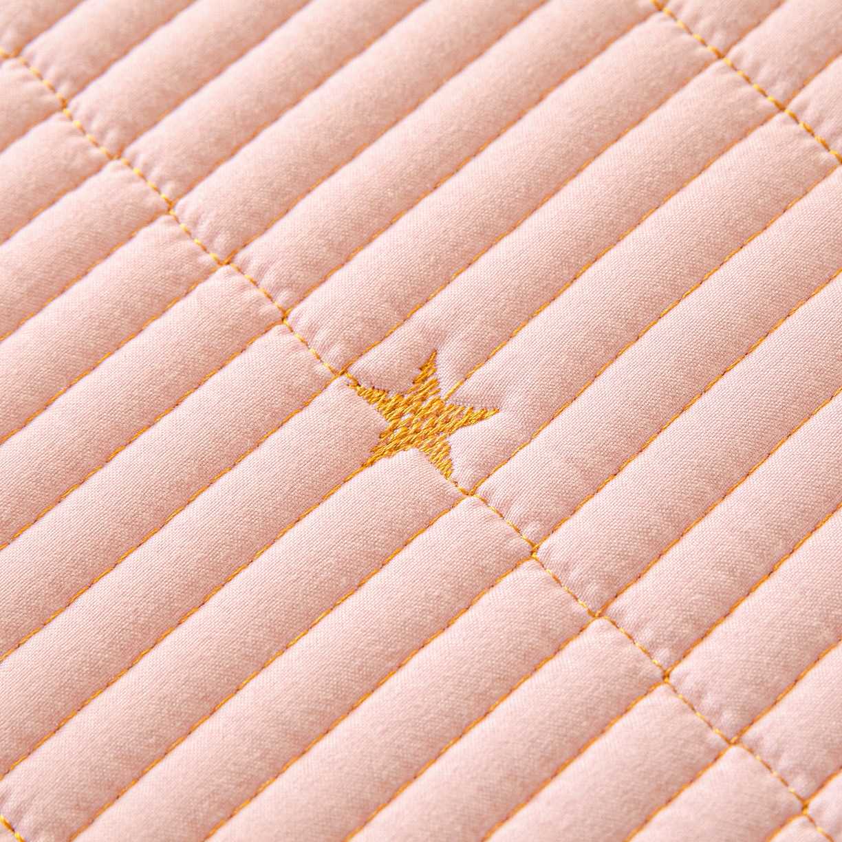 91家纺网 家纺一手货源 找家纺 芬晴家纺 2025春夏新款A类大豆夹棉学生床笠单床笠床笠单件-繁星-爱心系列 繁星-豆沙粉