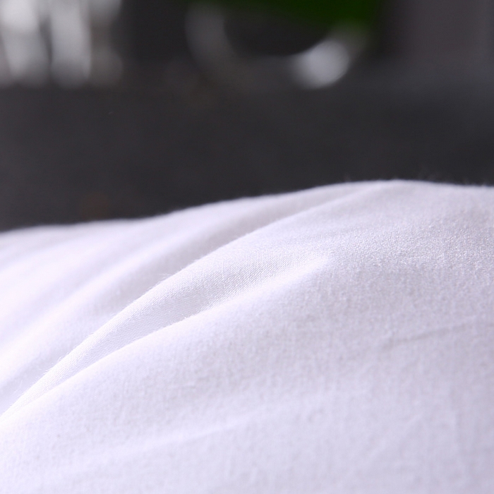 91家纺网 家纺一手货源 找家纺 文黛家居 2025新款全棉纯棉133100星级酒店专供双针羽丝绒软枕芯 白色 48x74cm/对（带标）