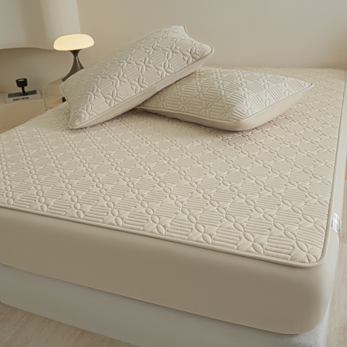 91家纺网 家纺一手货源 找家纺 芬晴家纺 2025新款A类全棉纯棉水洗棉大豆床笠单床笠单品床笠单件床笠 遇见-浅卡