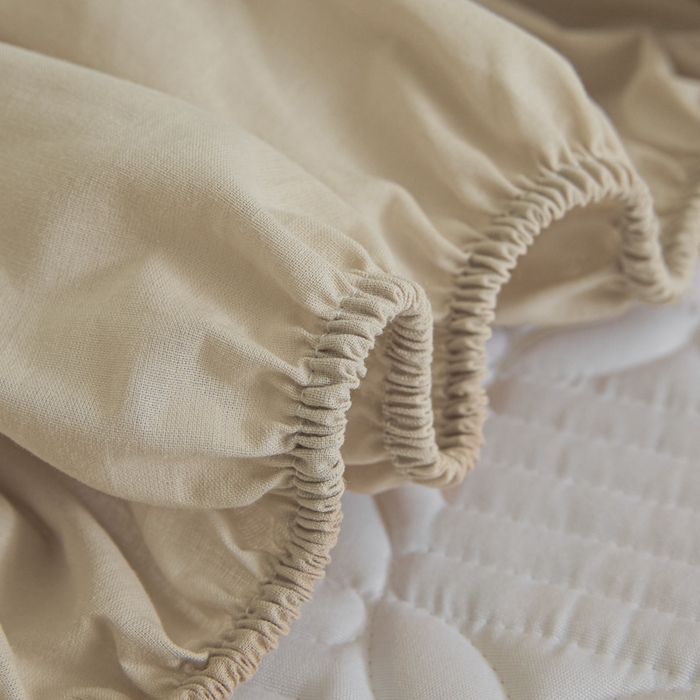 91家纺网 家纺一手货源 找家纺 芬晴家纺 2025新款A类全棉纯棉水洗棉大豆床笠单床笠单品床笠单件床笠 遇见-浅卡