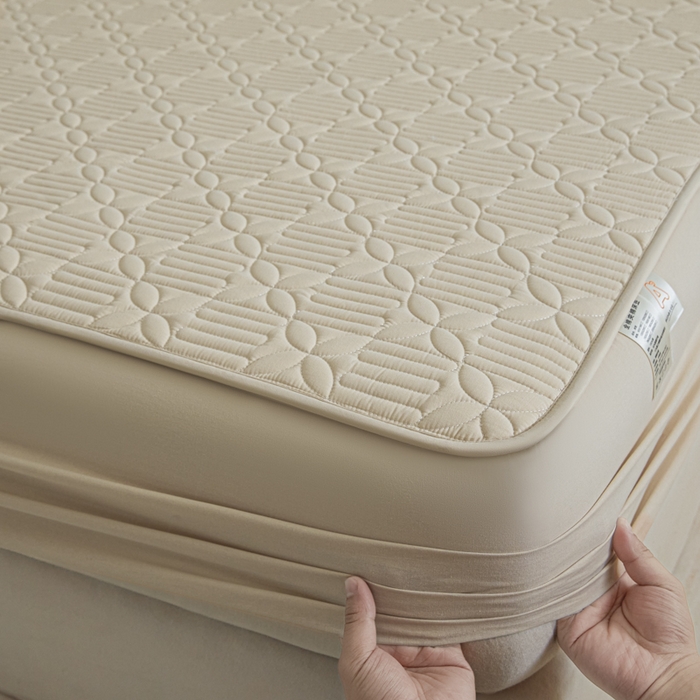 91家纺网 家纺一手货源 找家纺 芬晴家纺 2025新款A类全棉纯棉水洗棉大豆床笠单床笠单品床笠单件床笠 遇见-浅卡