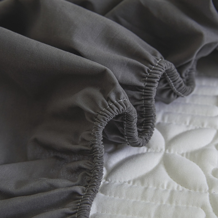 91家纺网 家纺一手货源 找家纺 芬晴家纺 2025新款A类全棉纯棉水洗棉大豆床笠单床笠单品床笠单件床笠 遇见-岩灰