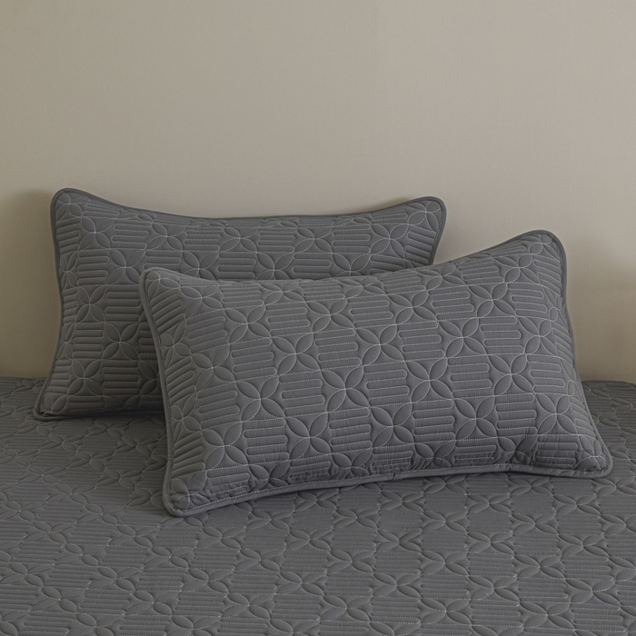 91家纺网 家纺一手货源 找家纺 芬晴家纺 2025新款A类全棉纯棉水洗棉大豆床笠单床笠单品床笠单件床笠 遇见-岩灰