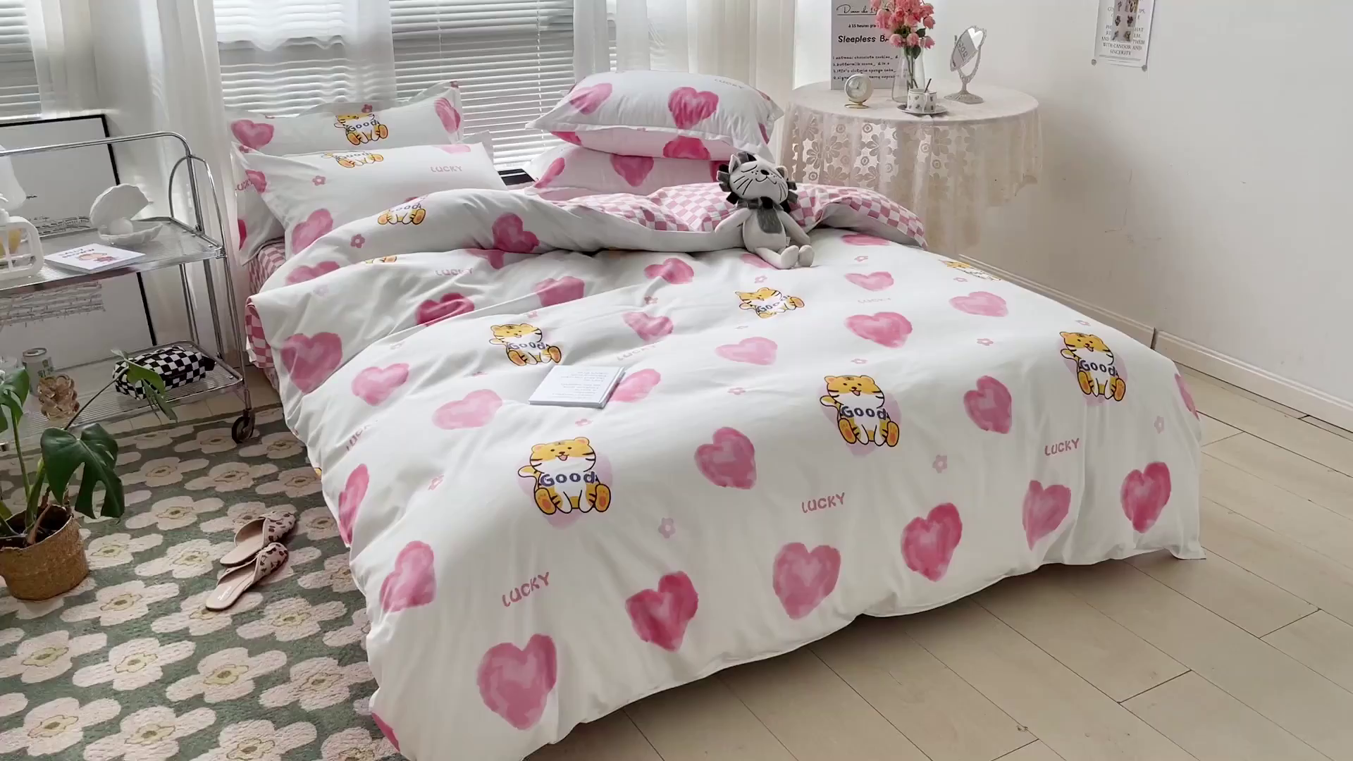 91家纺网 家纺一手货源 找家纺 （总）文黛家居 2025新款植物羊绒亲肤小版花单被套