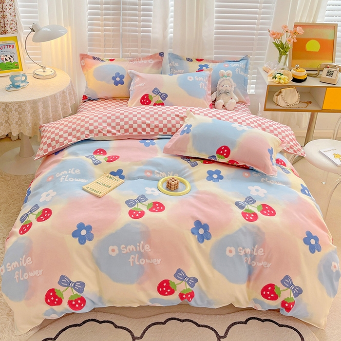 91家纺网 家纺一手货源 找家纺 （总）文黛家居 2025新款植物羊绒亲肤小版花单被套