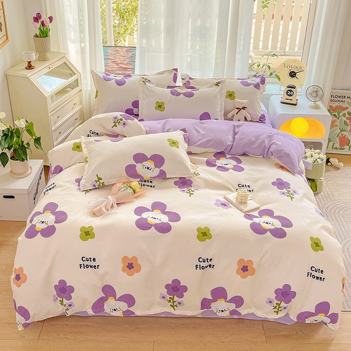 91家纺网 家纺一手货源 找家纺 （总）文黛家居 2025新款植物羊绒亲肤小版花单被套