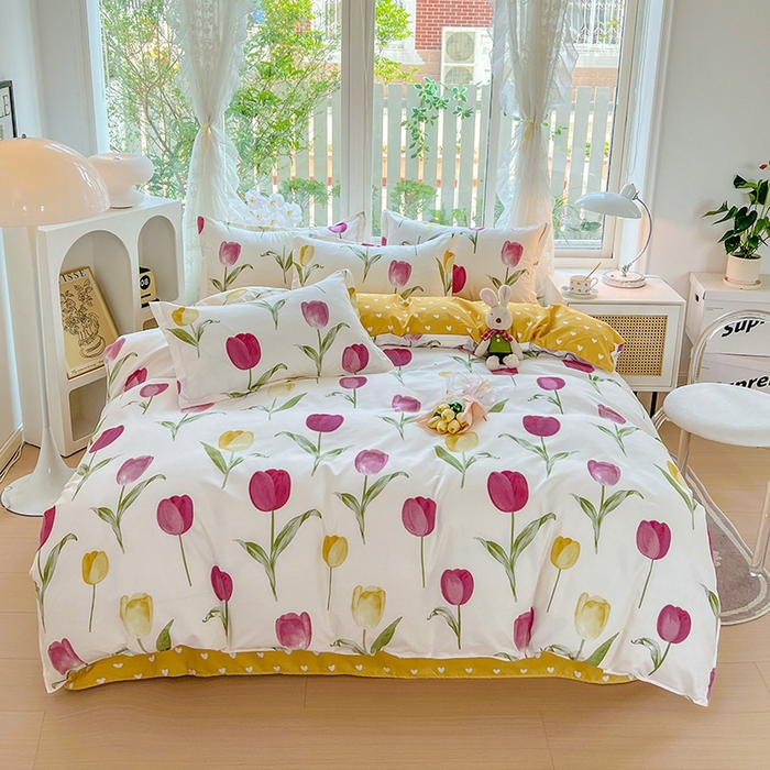 91家纺网 家纺一手货源 找家纺 （总）文黛家居 2025新款植物羊绒亲肤小版花单被套