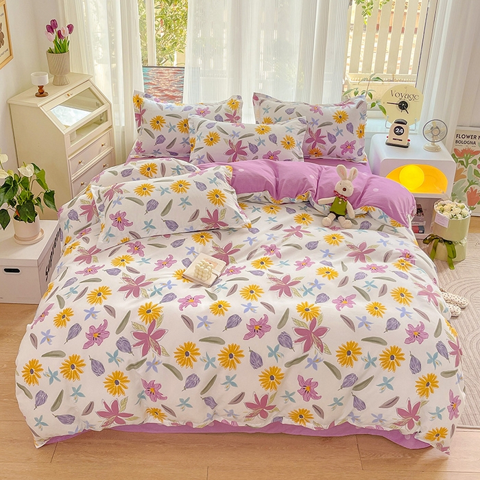 91家纺网 家纺一手货源 找家纺 （总）文黛家居 2025新款植物羊绒亲肤小版花单被套