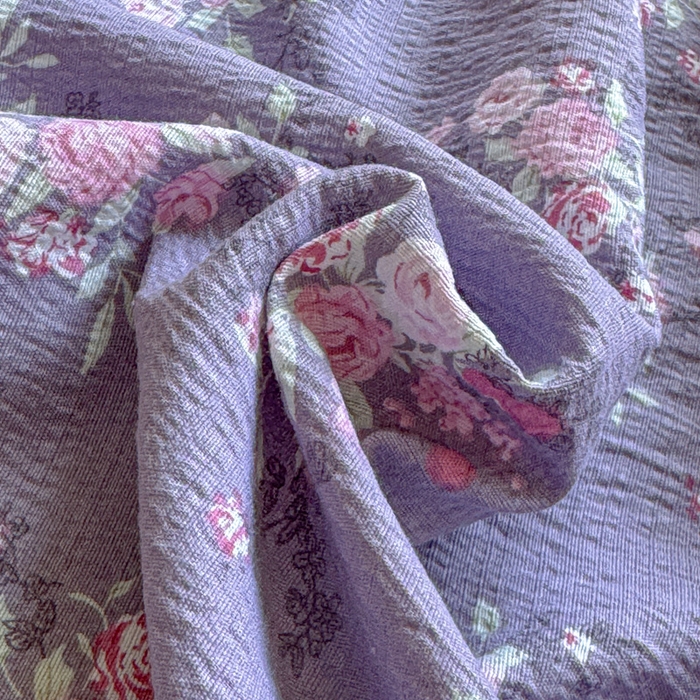 91家纺网 家纺一手货源 找家纺 佑佳家纺2025新款A类高克重水洗棉床笠 紫苏