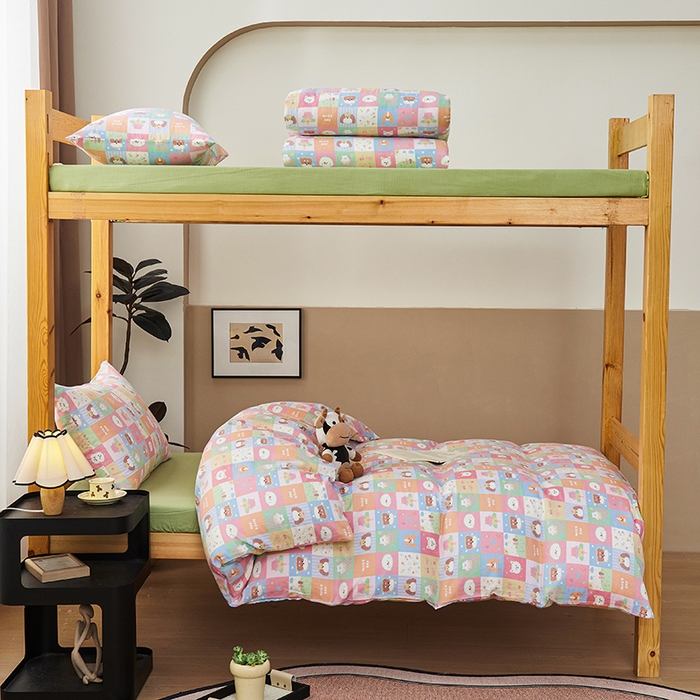 91家纺网 家纺一手货源 找家纺 （总）斯尔顿 2025新款A类全棉双层纱三件套