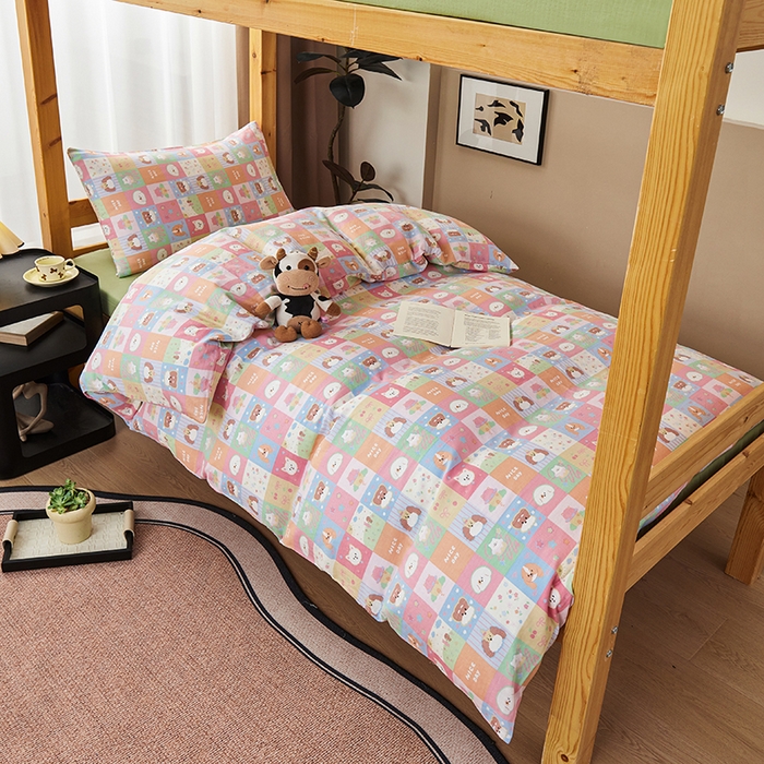 91家纺网 家纺一手货源 找家纺 （总）斯尔顿 2025新款A类全棉双层纱三件套