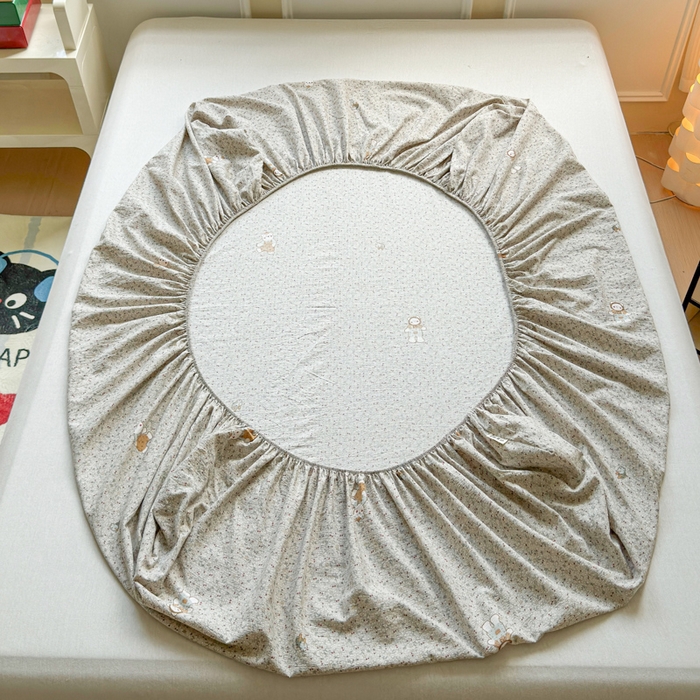 91家纺网 家纺一手货源 找家纺 佑佳家纺2025新款A类高克重水洗棉床笠 乐趣