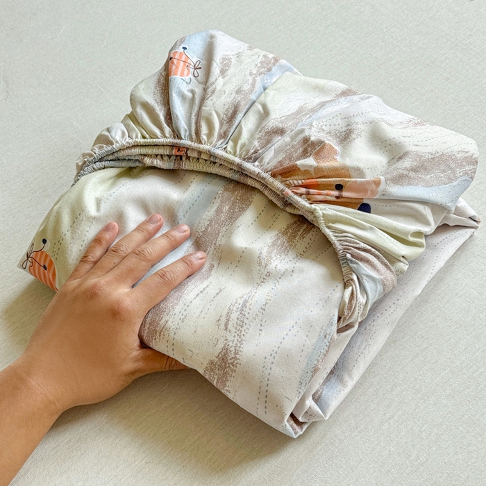 91家纺网 家纺一手货源 找家纺 （总）佑佳家纺2025新款A类高克重水洗棉床笠