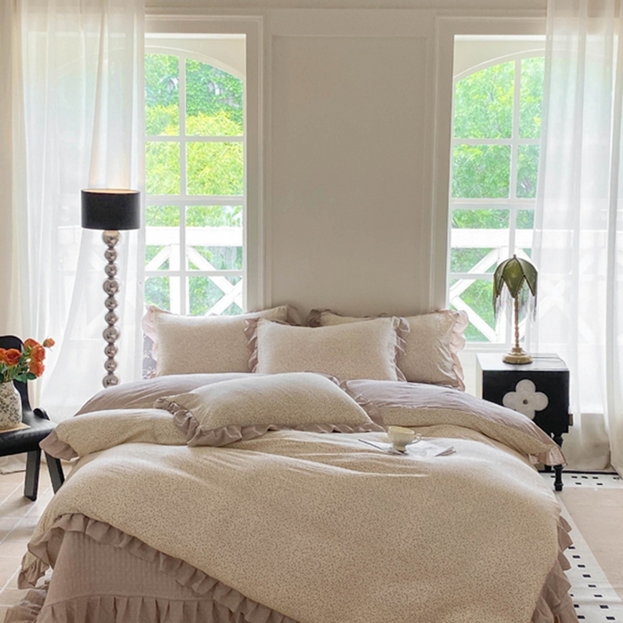 91家纺网 家纺一手货源 找家纺 富之航家纺  2025新款四件套 花影