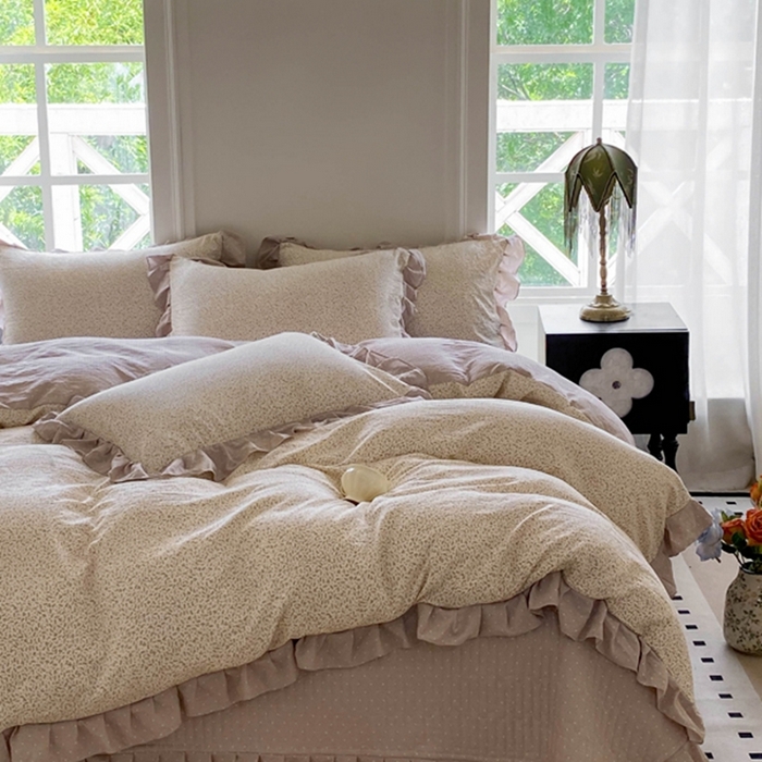 91家纺网 家纺一手货源 找家纺 富之航家纺  2025新款四件套 花影