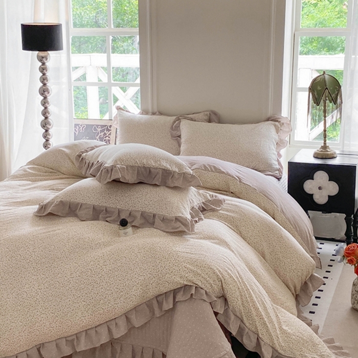 91家纺网 家纺一手货源 找家纺 富之航家纺  2025新款四件套 花影