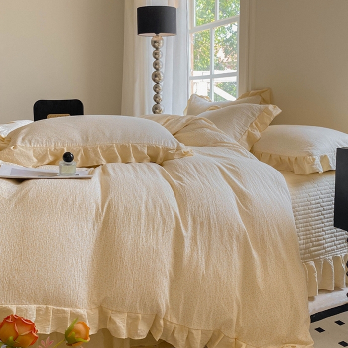 91家纺网 家纺一手货源 找家纺 富之航家纺  2025新款四件套 浅夏