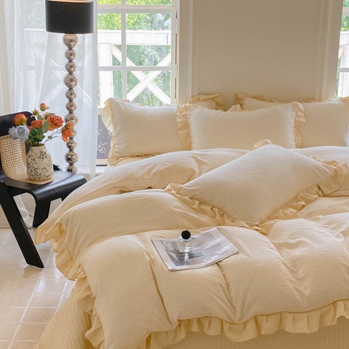 91家纺网 家纺一手货源 找家纺 富之航家纺  2025新款四件套 浅夏