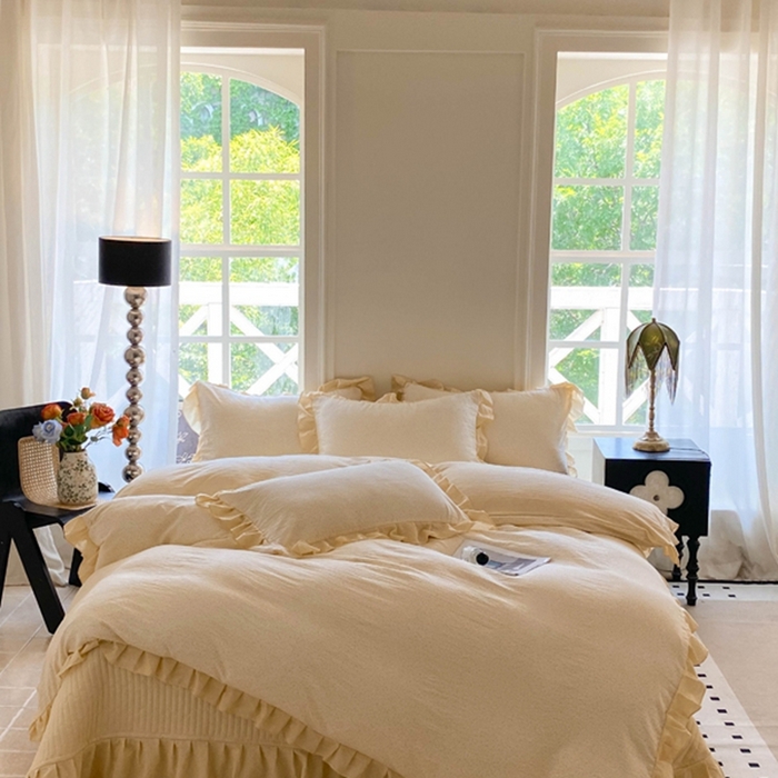 91家纺网 家纺一手货源 找家纺 富之航家纺  2025新款四件套 浅夏