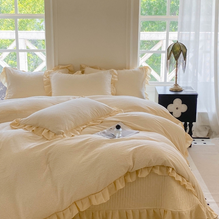 91家纺网 家纺一手货源 找家纺 富之航家纺  2025新款四件套 浅夏