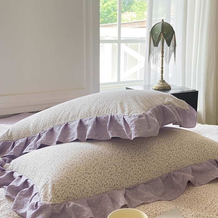 91家纺网 家纺一手货源 找家纺 富之航家纺  2025新款四件套 紫薇花园