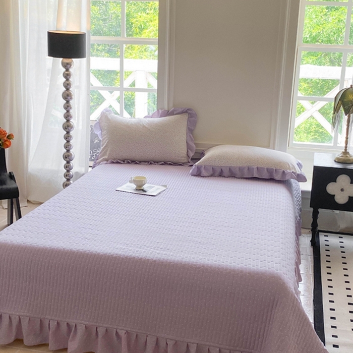 91家纺网 家纺一手货源 找家纺 富之航家纺  2025新款四件套 紫薇花园