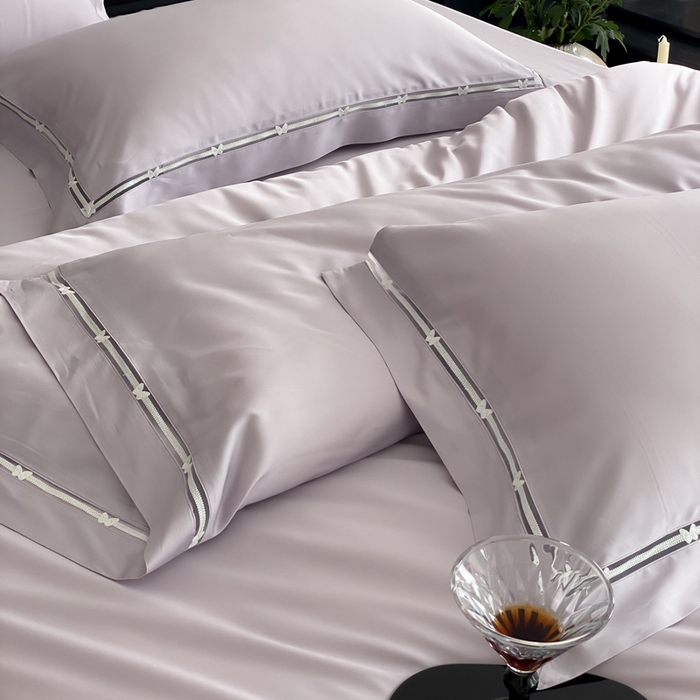 91家纺网 家纺一手货源 找家纺 （总）云栖家居 2025天丝棉纯色镂空四件套-知否