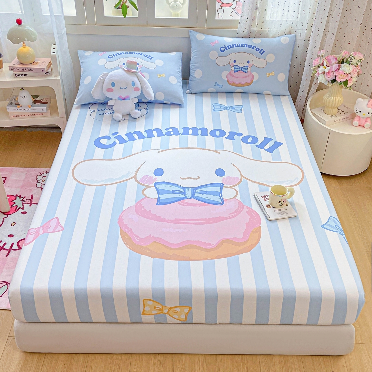 91家纺网 家纺一手货源 找家纺 （总）博雅 2025春夏新款三丽欧大版全棉纯棉单品床笠床笠单件单床笠