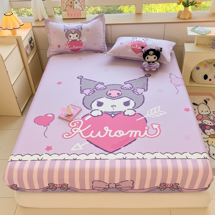 91家纺网 家纺一手货源 找家纺 博雅 2025春夏新款三丽欧大版全棉纯棉单品床笠床笠单件单床笠 全棉大版-甜心库洛米