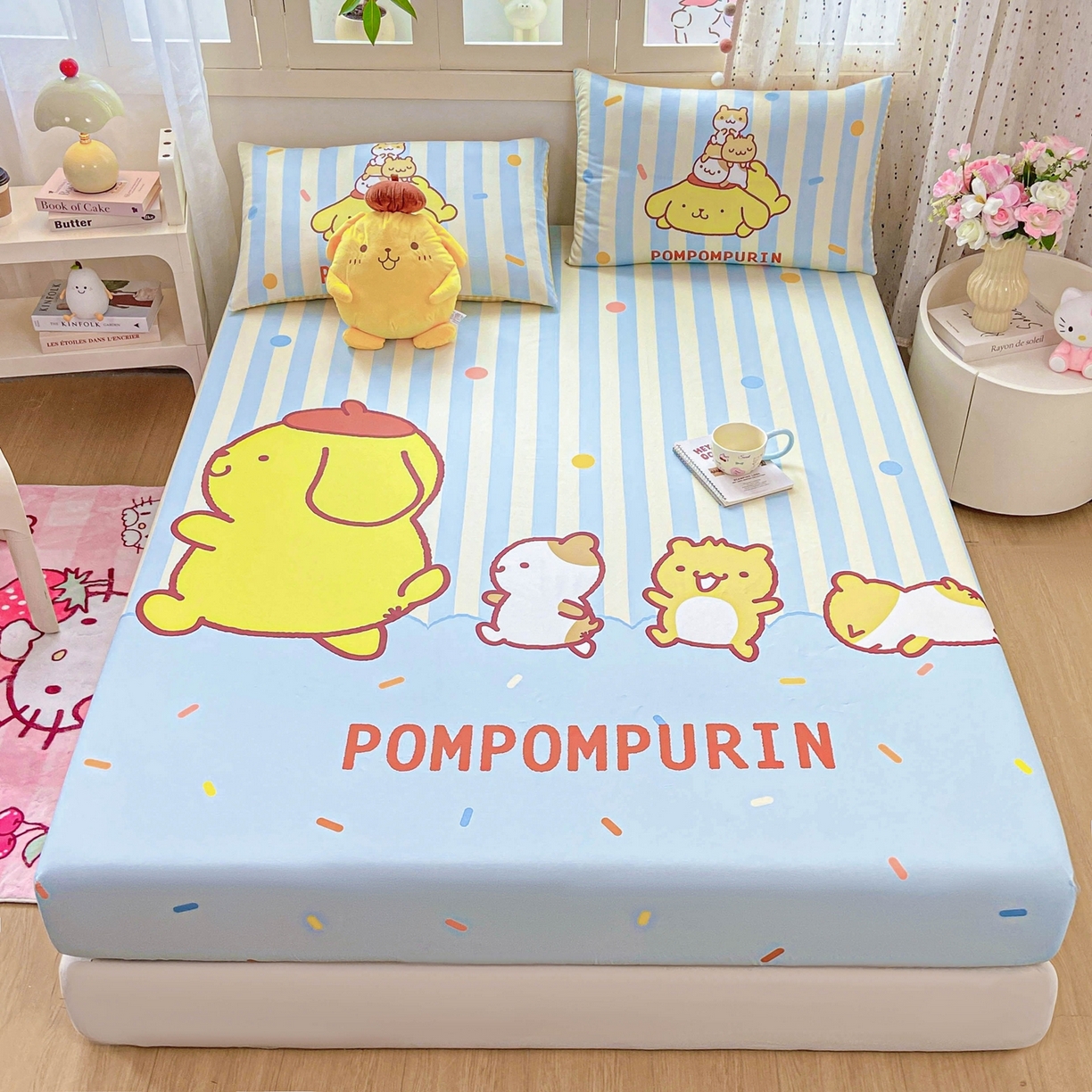 91家纺网 家纺一手货源 找家纺 （总）博雅 2025春夏新款三丽欧大版全棉纯棉单品床笠床笠单件单床笠