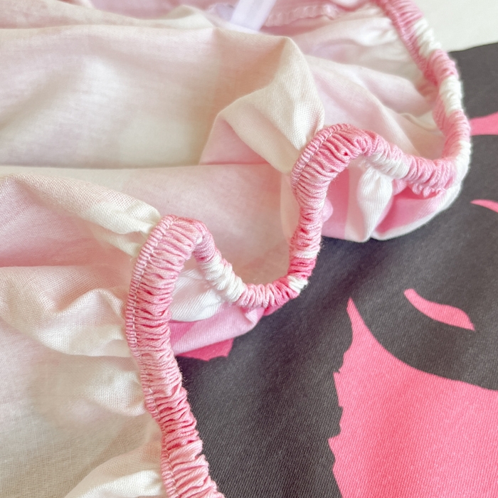 91家纺网 家纺一手货源 找家纺 博雅 2025春夏新款三丽欧大版全棉纯棉单品床笠床笠单件单床笠 全棉大版-粉格KT