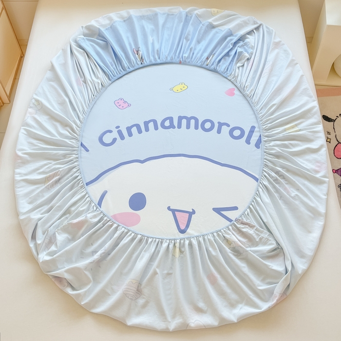 91家纺网 家纺一手货源 找家纺 博雅 2025春夏新款三丽欧大版全棉纯棉单品床笠床笠单件单床笠 全棉大版-开心玉桂狗