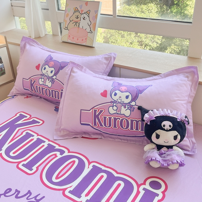 91家纺网 家纺一手货源 找家纺 博雅 2025春夏新款三丽欧大版全棉纯棉单品床笠床笠单件单床笠 全棉大版-蓝莓库洛米