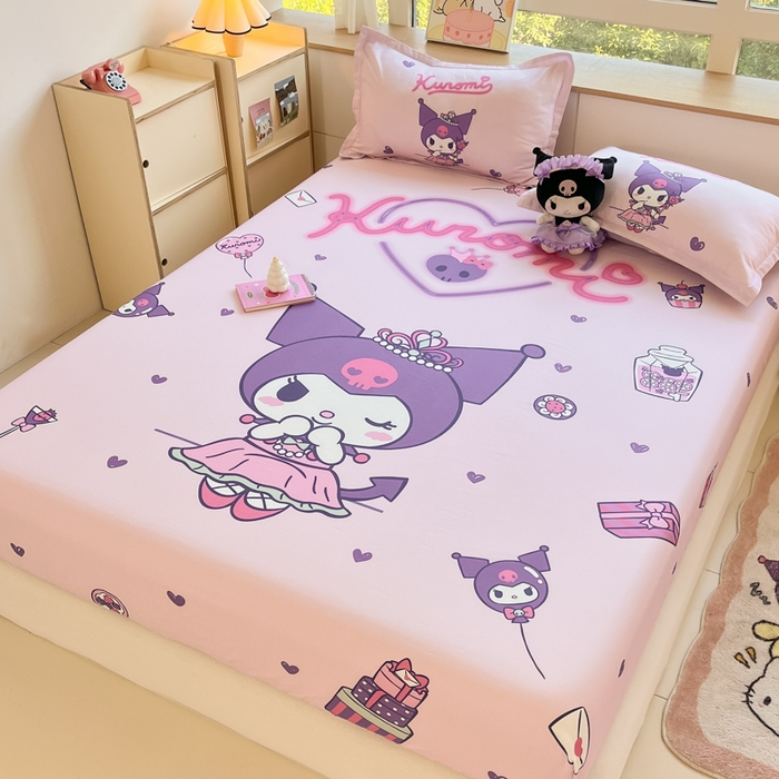 91家纺网 家纺一手货源 找家纺 博雅 2025春夏新款三丽欧大版全棉纯棉单品床笠床笠单件单床笠 全棉大版-礼盒库洛米