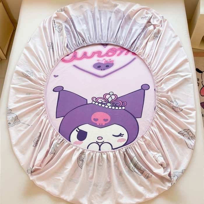 91家纺网 家纺一手货源 找家纺 博雅 2025春夏新款三丽欧大版全棉纯棉单品床笠床笠单件单床笠 全棉大版-礼盒库洛米