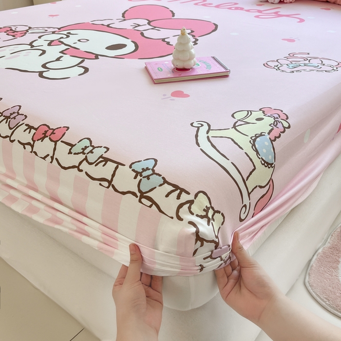 91家纺网 家纺一手货源 找家纺 博雅 2025春夏新款三丽欧大版全棉纯棉单品床笠床笠单件单床笠 全棉大版-木马美乐蒂