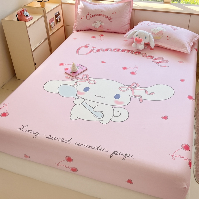 91家纺网 家纺一手货源 找家纺 博雅 2025春夏新款三丽欧大版全棉纯棉单品床笠床笠单件单床笠 全棉大版-淘气玉桂狗