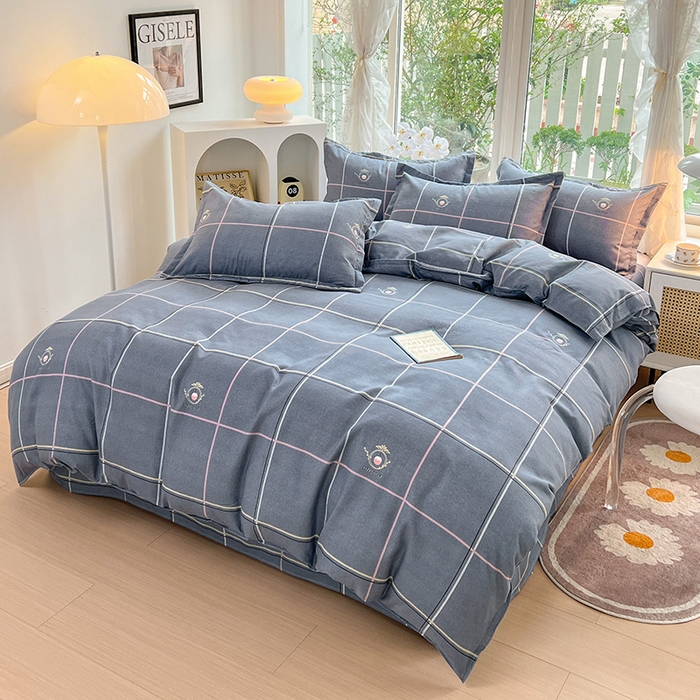 91家纺网 家纺一手货源 找家纺 文黛家居 2025新款植物羊绒亲肤小版花单被套 爱丽丝